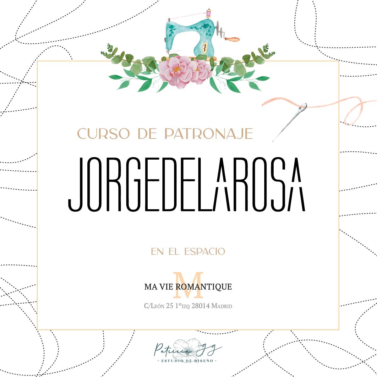 Curso de Patronaje Jorge de la Rosa